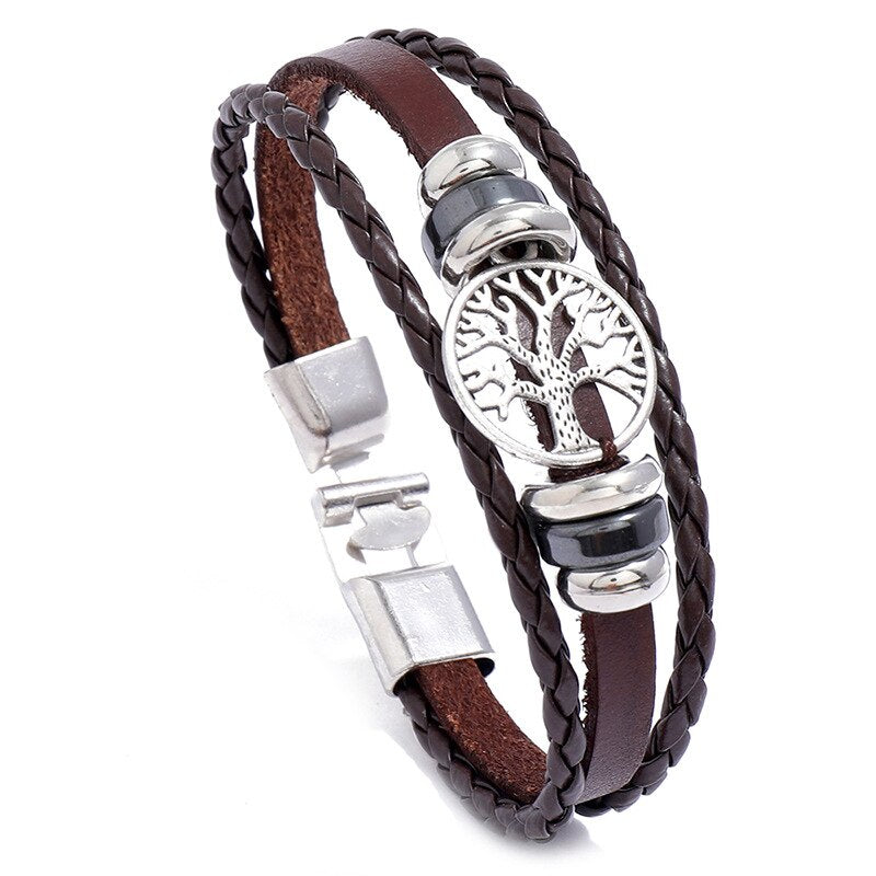 Bracelets en cuir à double nom pour petit(e) ami(e) - CALLIE