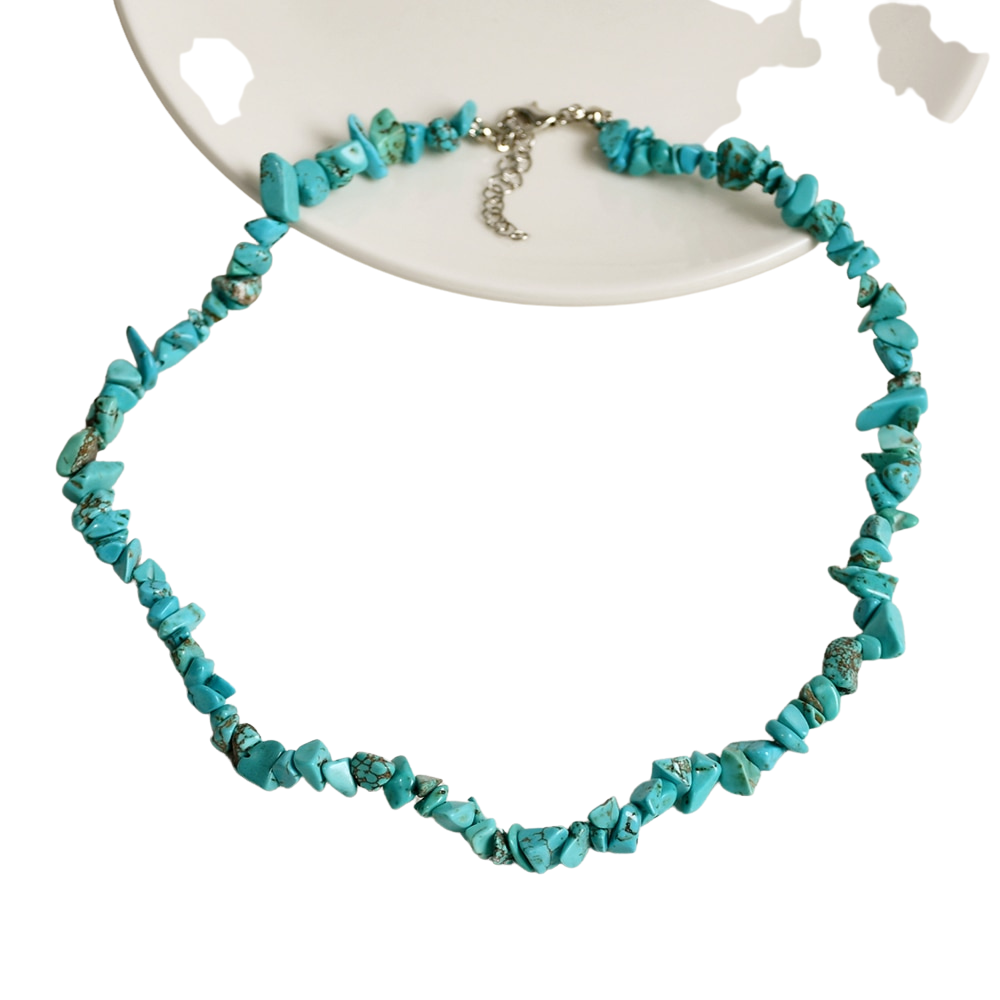 Perles Rondes 4.5 Mm En Pierre Gemme Teintée - Magnésite Turquoise X20 P 802201