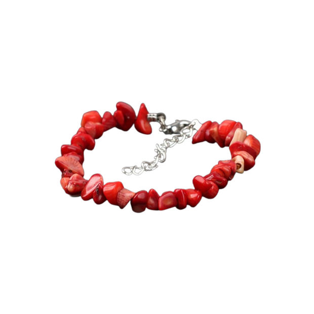 Bracelet baroque Corail rouge